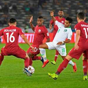 من مباراة السعودية وقطر