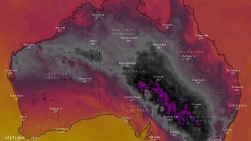درجات حرارة في أستراليا