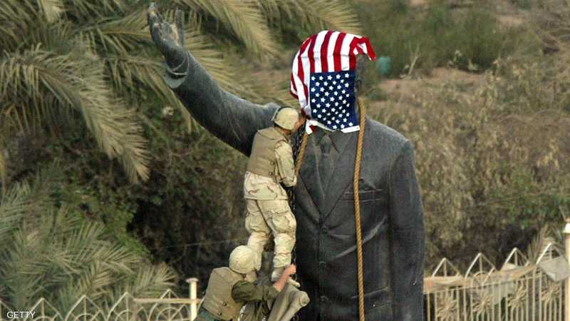 الغزو الأميركي أسقط نظام صدام حسين في العراق