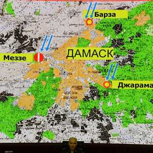 خريطة روسية للعاصمة السورية
