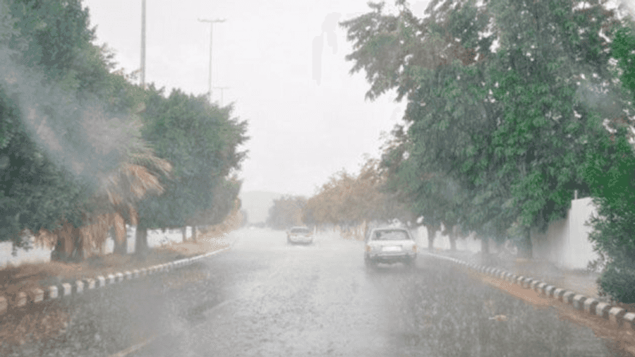 وهطلت أمطار غزيرة على الولايات الساحلية مثل وهران وتلمسان وسيدي بلعباس وغيرها.