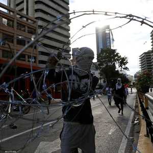 مظاهرات واحتجاجات في كاراكاس.