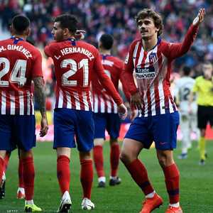 غريزمان محتفلا بهدفه في خيتافي