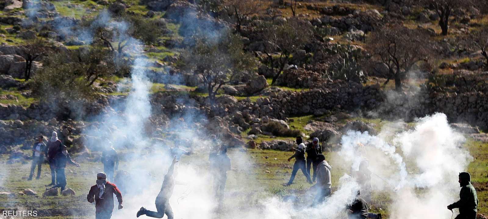 الاشتباكات وقعت في قرية المغير بالضفة الغربية