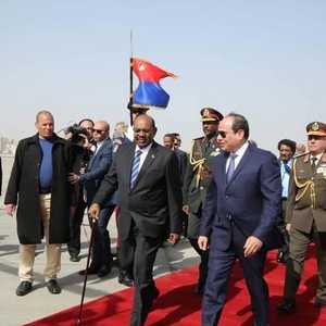 الرئيسان المصري عبد الفتاح السيسي والسوداني عمر البشير