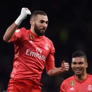 بنزيمة أحرز هدفين خلال اللقاء