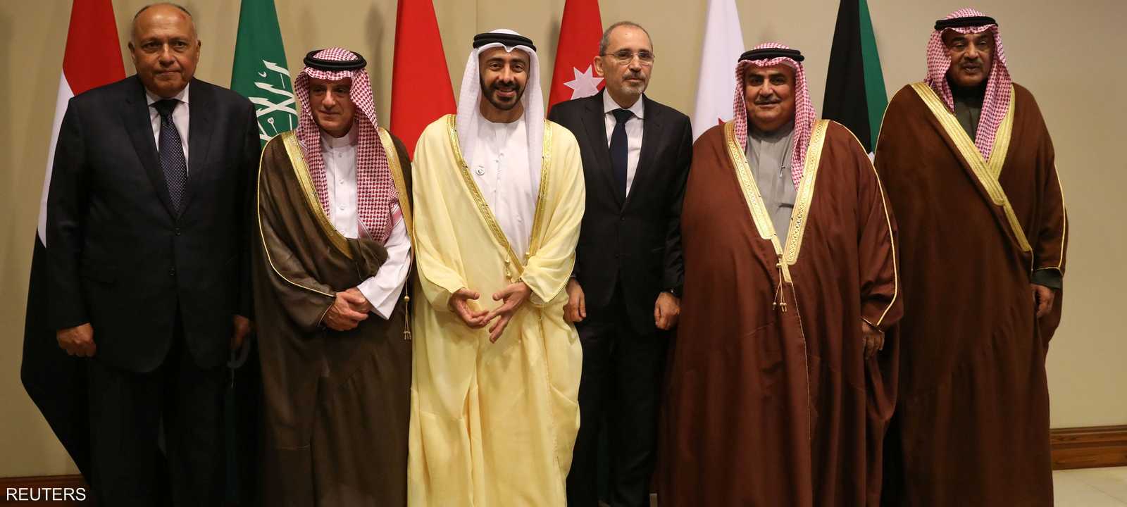 الاجتماع العربي السداسي ناقش قضايا الشرق الأوسط