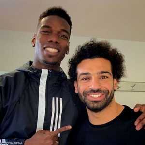 بول بوغبا نشر صورة حديثة مع محمد صلاح
