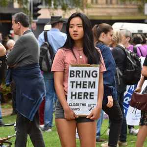 مظاهرة مؤيدة لطالبي اللجوء في أستراليا