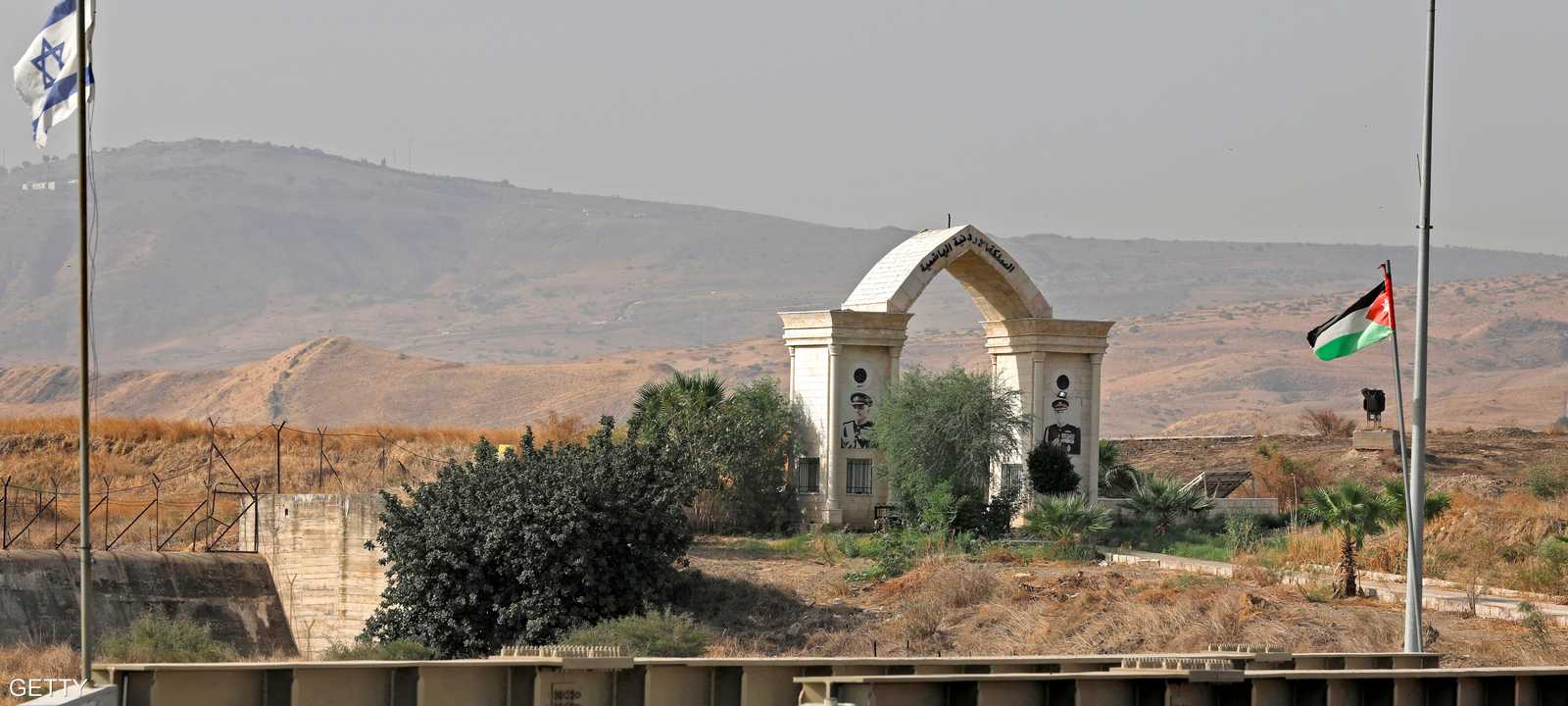 أرشيفية للجانب الحدودي الأردني مع إسرائيل