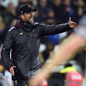 مدرب ليفربول خلال المباراة