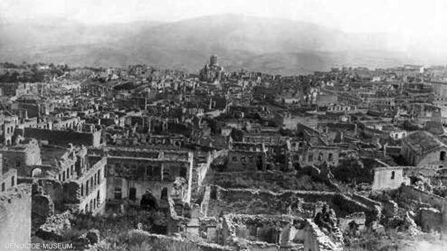 دمرت مناطق سكنية أرمنية بأكملها خلال الإبادة الجماعية.