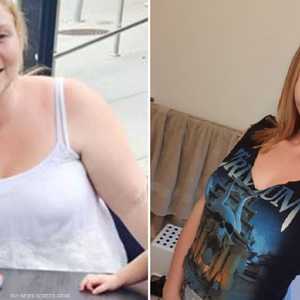 قبل وبعد النظام الغذائي