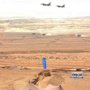 شاركت قوات جوية ومدرعة في المناورة