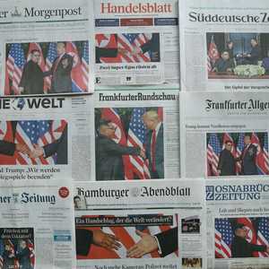 اهتمام إعلامي كبير بقمة ترامب وكيم