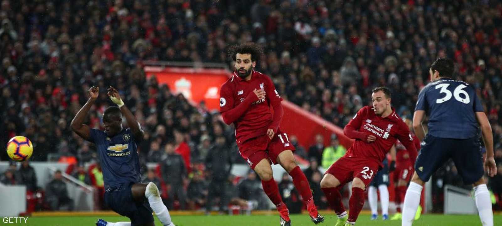 من مباراة ليفربول ومانشستر يونايتد في ديسمبر 2018