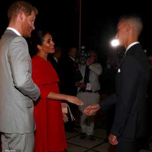 هاري وميغان يلتقيان بالأمير مولاي الحسن في مقر إقامته