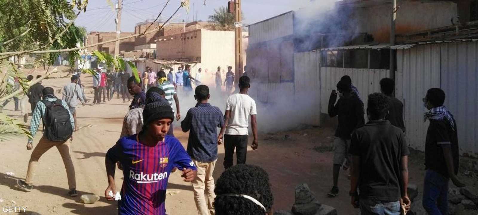 تظاهرات في شوارع السودان