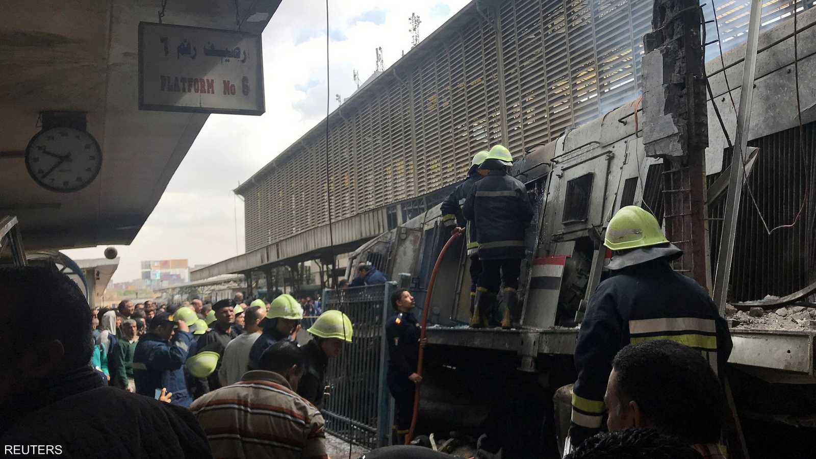 الحريق وقع في "ميدان رمسيس" بوسط القاهرة