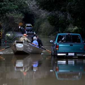 فيضان النهر سبب كوارث في شمالي كاليفورنيا