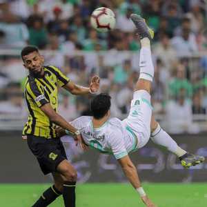 هدف السومة في مرمى الاتحاد جاء بضربة مقصية