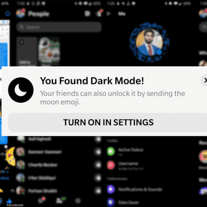 الوضع الليلي لفيسبوك ماسنجر