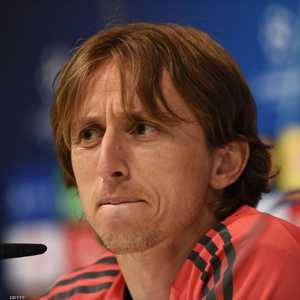 لوكا مودريتش صانع ألعاب فريق ريال مدريد الإسباني
