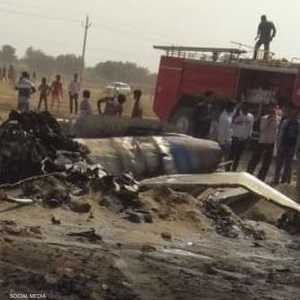 ناشطون بثوا صورا لموقع سقوط المقاتلة