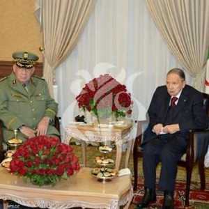 لقاء بوتفليقة مع قائد الجيش الجزائري أحمد قايد صالح