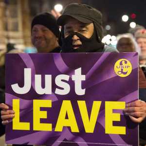 تظاهرة تدعو للإسراع في خروج بريطانيا من الاتحاد الأوروبي