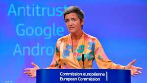 مفوضة الاتحاد الأوروبي لمكافحة الاحتكار تعاقب غوغل لثالث مرة