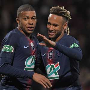 نيمار ومبابي تألقا مع نادي باريس سان جرمان