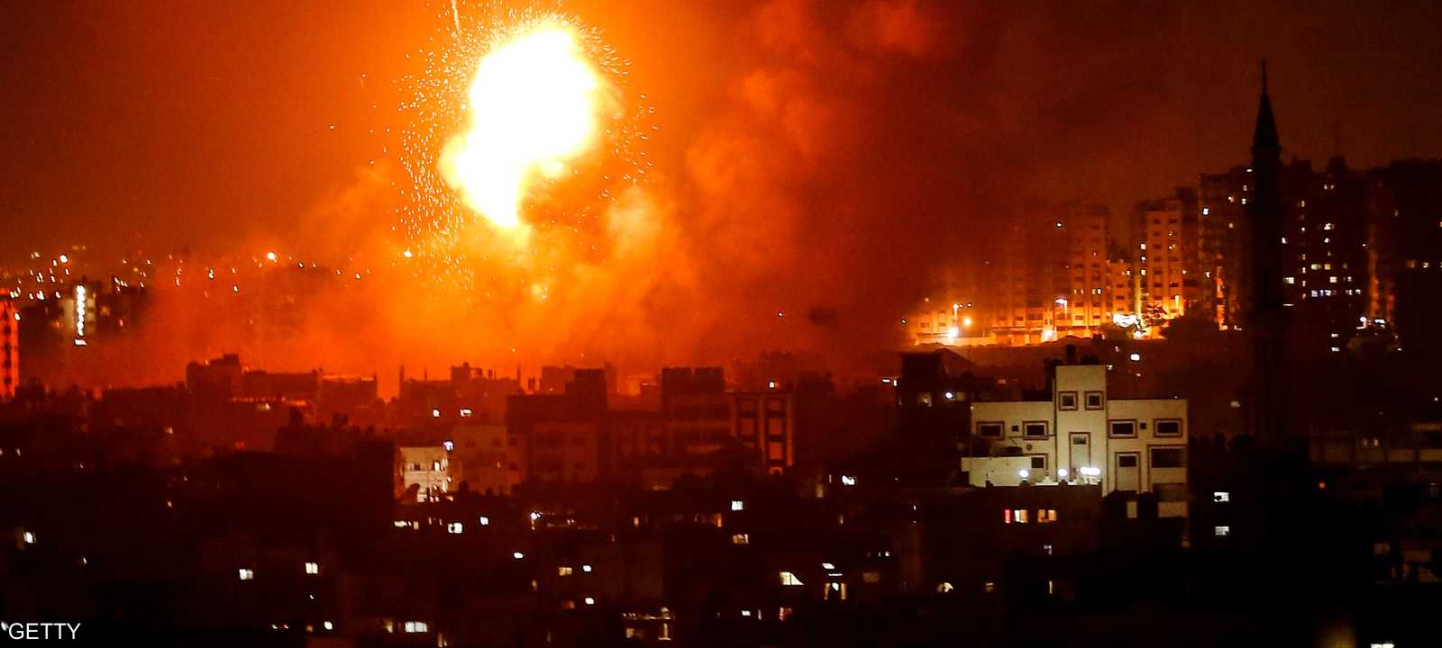 الغارات الإسرائيلية استهدفت مواقع لحماس في غزة