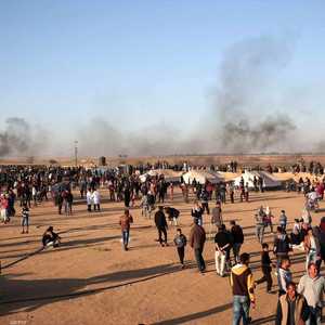 مشهد من حدود قطاع غزة وإسرائيل- أرشيفية