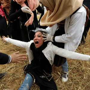 جانب من مسيرات العودة