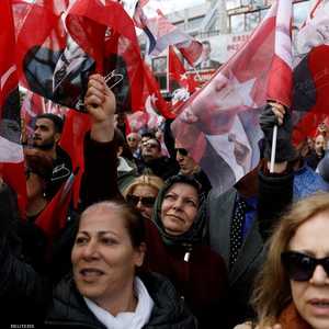 مؤيدون لحزب الشعب الجمهوري المعارض.