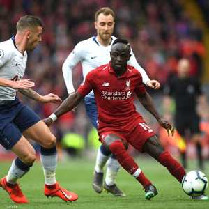 ساديو ماني بمباراة فوز ليفربول على توتنهام