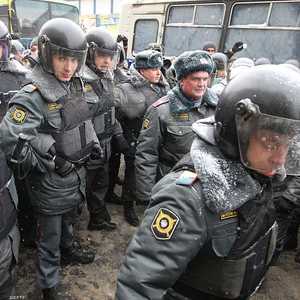 صورة أرشيفية لقوات من الشرطة الروسية