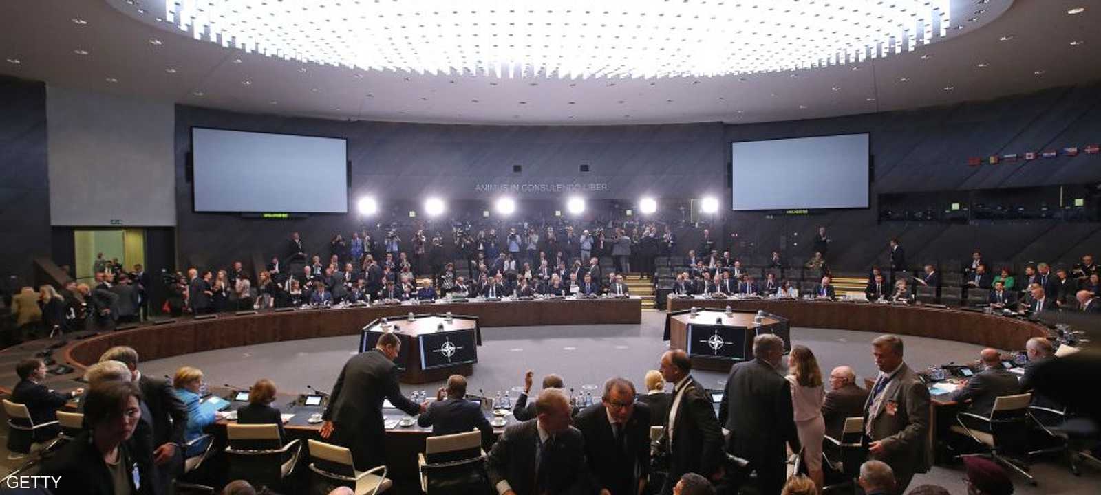 جانب من اجتماع سابق لقادة الناتو