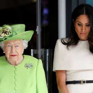 صورة تجمع ميغان والملكة إليزابيث