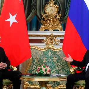 الرئيسات الروسي فلاديمير بوتن والتركي رجب طيب أردوغان