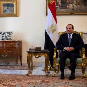 السيسي التقى بومبيو وكوشنير خلال الزيارة