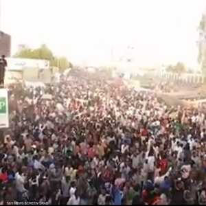 لقطات جوية لاعتصام الخرطوم