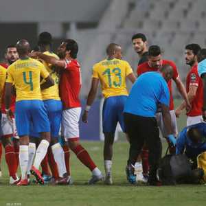 جانب من مباراة الأهلي وصنداونز