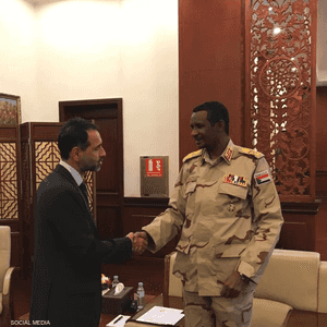 لقاء دقلو وصديق جرى يوم الاثنين