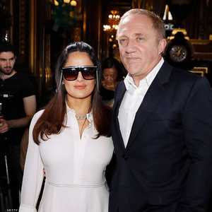 الملياردير الفرنسي وزوجته الممثلة سلمى حايك