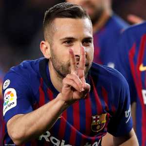 جوردي ألبا أحرز الهدف الثاني لبرشلونة