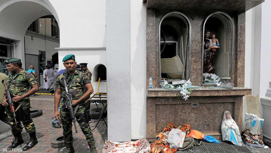 استهدف أحد الهجمات كنيسة زيون بعد بدء قداس عيد الفصح بقليل.