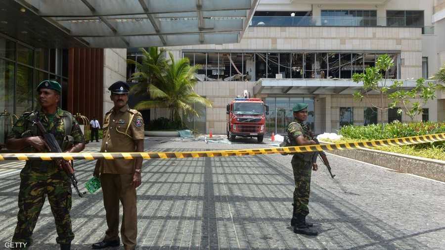استهدفت الهجمات الإرهابية أيضا فنادق فاخرة في سريلانكا.