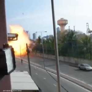 اللحظة الأولى للانفجار الجديد في عاصمة سريلانكا